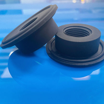 Black Odorless Butyl Rubber Stopper OD10mm Tapered Rubber Plug